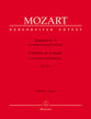 Clarinet Concerto in A Major Orchestra Scores/Parts sheet music cover